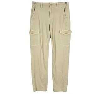 American Eagle Pants Womens 8 Beige Baggy Cargo Utility Gorpcore Streetwear